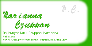 marianna czuppon business card